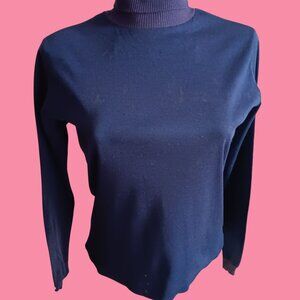 Vintage 1970's Turtleneck T-shirt Medium Single Stitch Women's Penneys Buttery